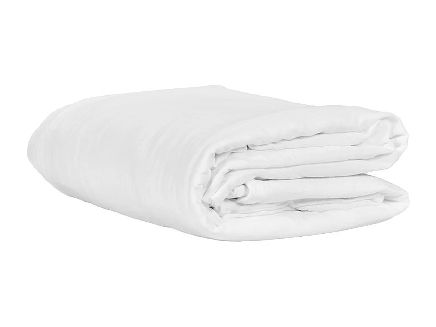 Housse de couette 200 x 200 cm en double gaze de coton blanc - PEPA 2