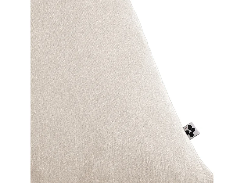 Parure de lit 220 x 240 cm en double gaze de coton écru - PEPA 3