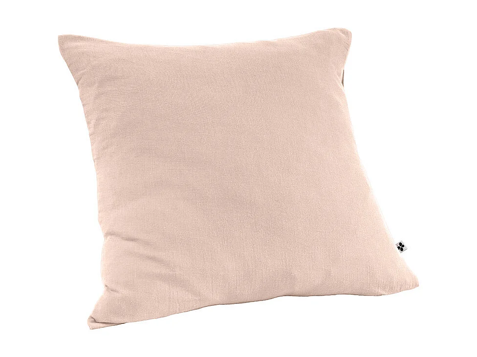 Parure de lit 220 x 240 cm en double gaze de coton rose - PEPA 3