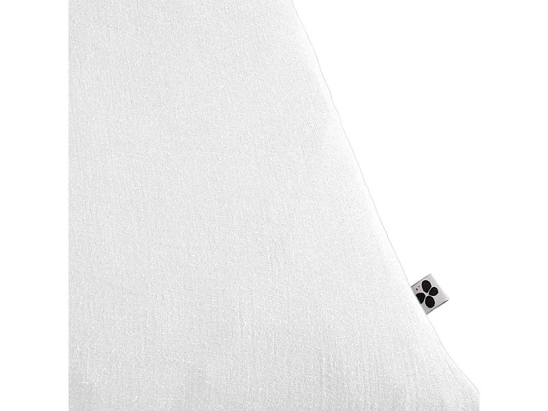 Parure de lit 220 x 240 cm en double gaze de coton blanc - PEPA 3