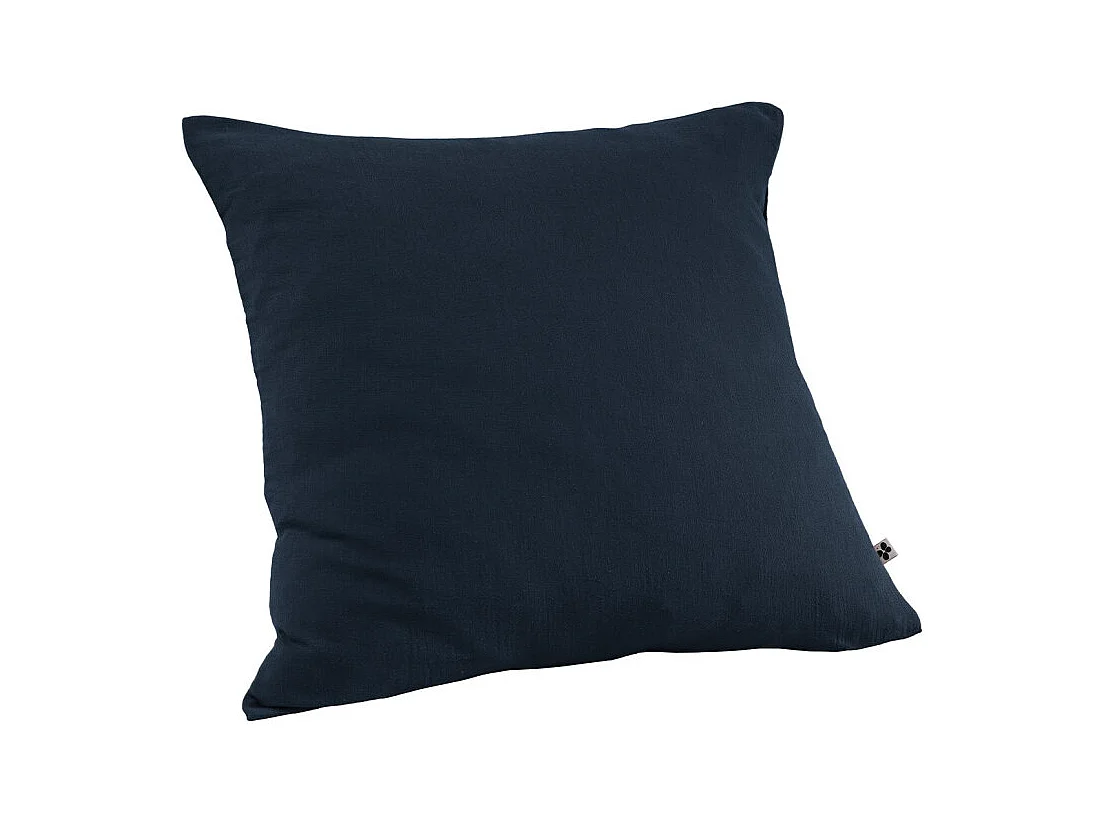 Parure de lit 240 x 260 cm en double gaze de coton bleu nuit - PEPA 4