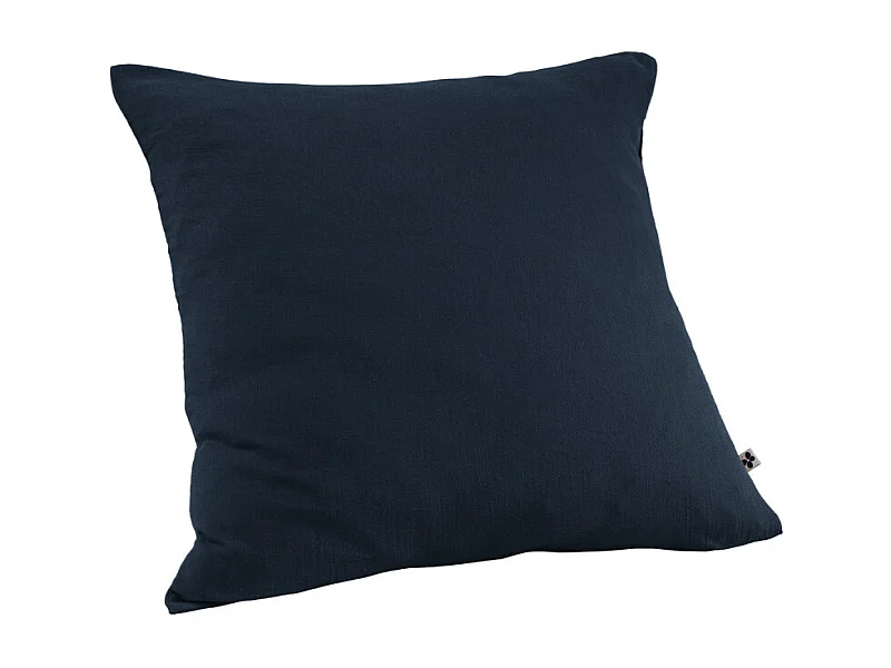 Parure de lit 240 x 260 cm en double gaze de coton bleu nuit - PEPA 4