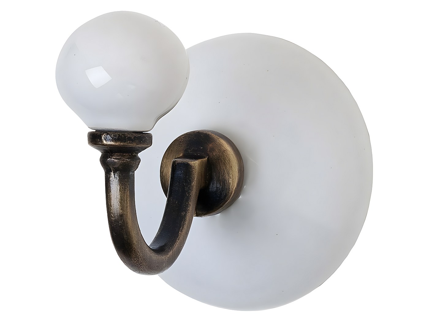 Patère classique ronde en céramique