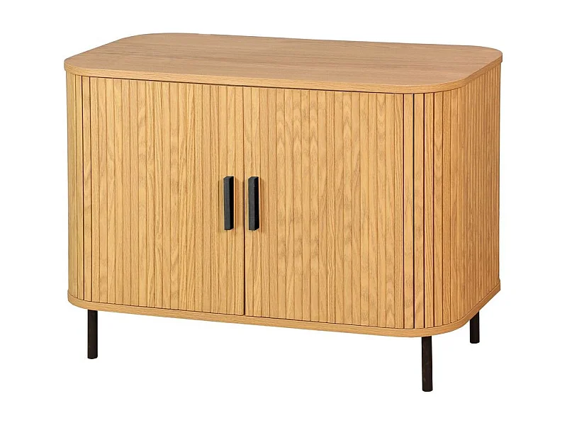 Commode en bois et métal à lamelles Kyoto