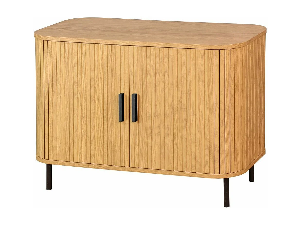 Commode en bois et métal à lamelles Kyoto