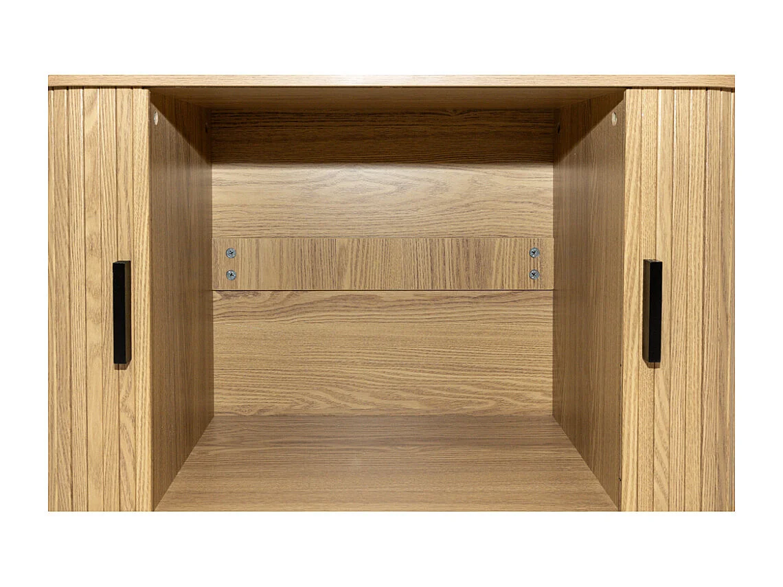 Commode en bois et métal à lamelles Kyoto