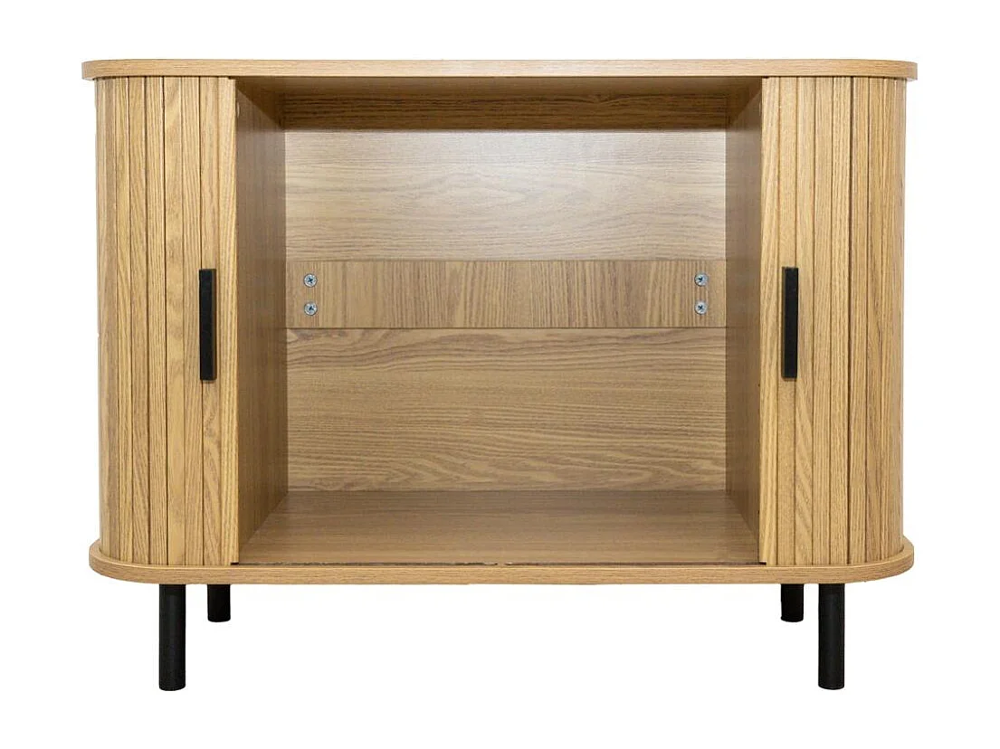 Commode en bois et métal à lamelles Kyoto