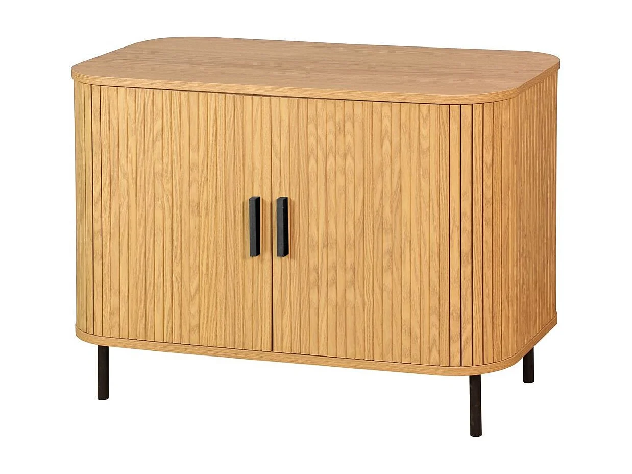 Commode en bois et métal à lamelles Kyoto