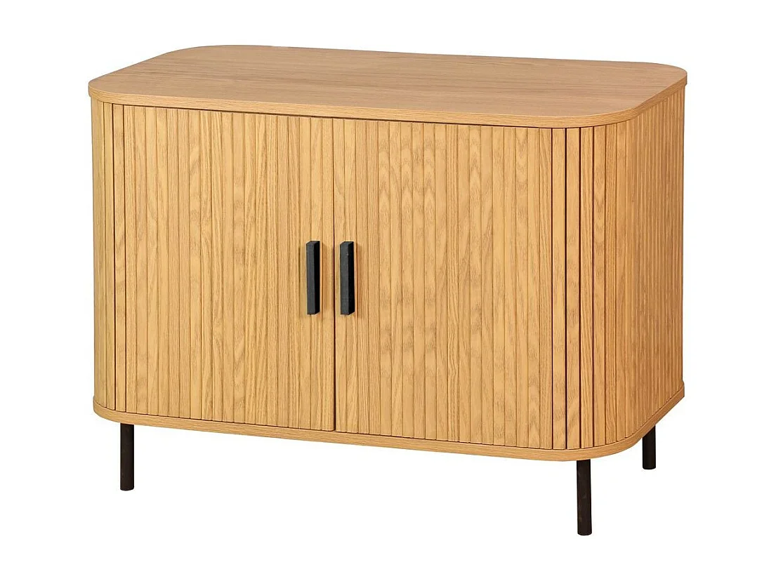 Commode en bois et métal à lamelles Kyoto