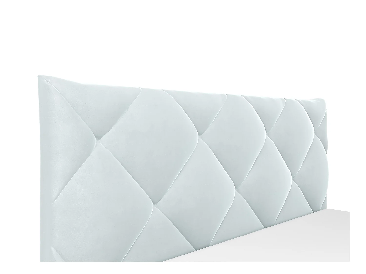 Lit coffre 160 x 200 cm - Velours - Gris clair - STARI de Pascal Morabito