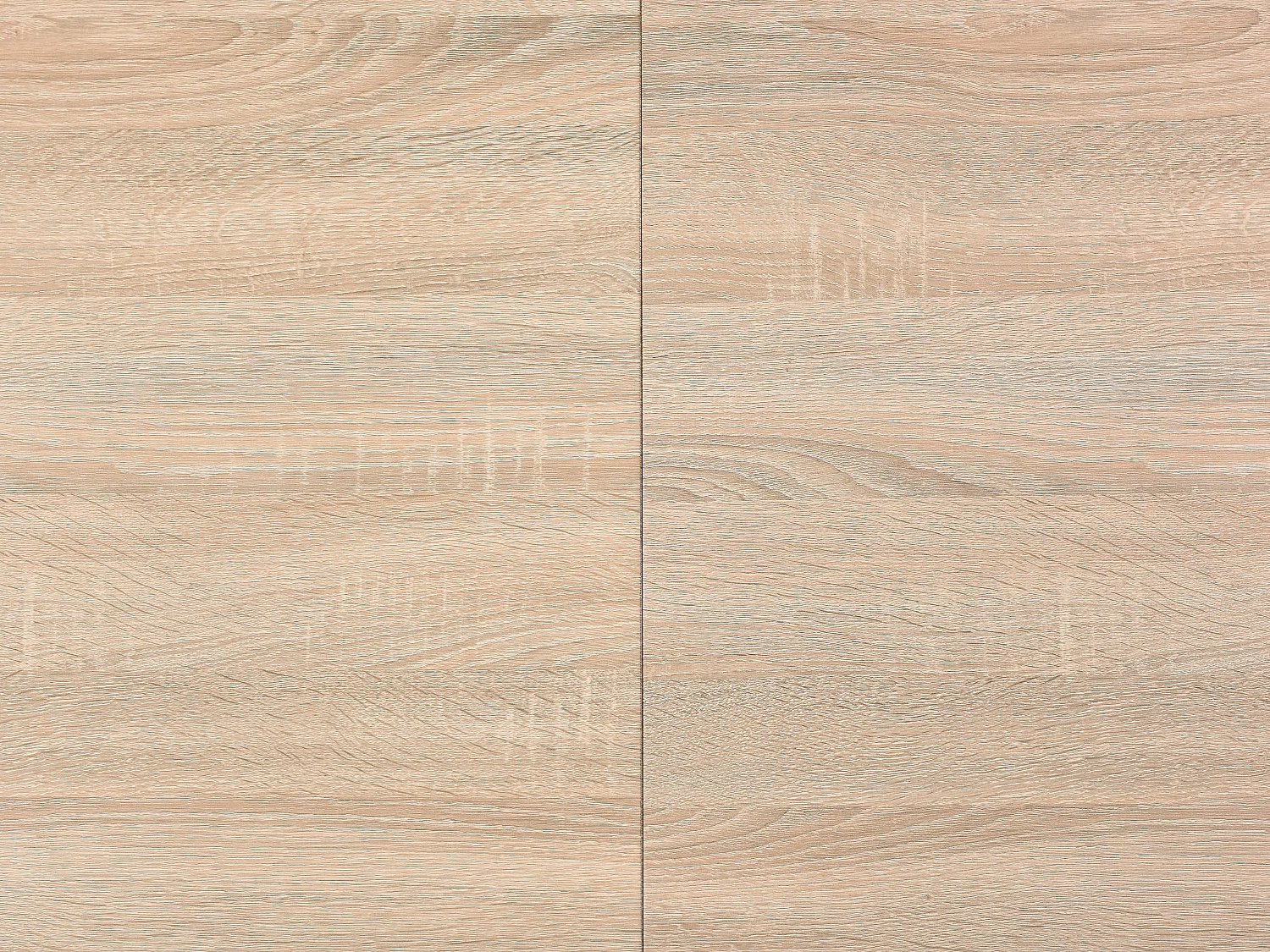 Table à manger extensible 6 à 10 personnes en MDF et métal - Naturel et blanc - CATONAV