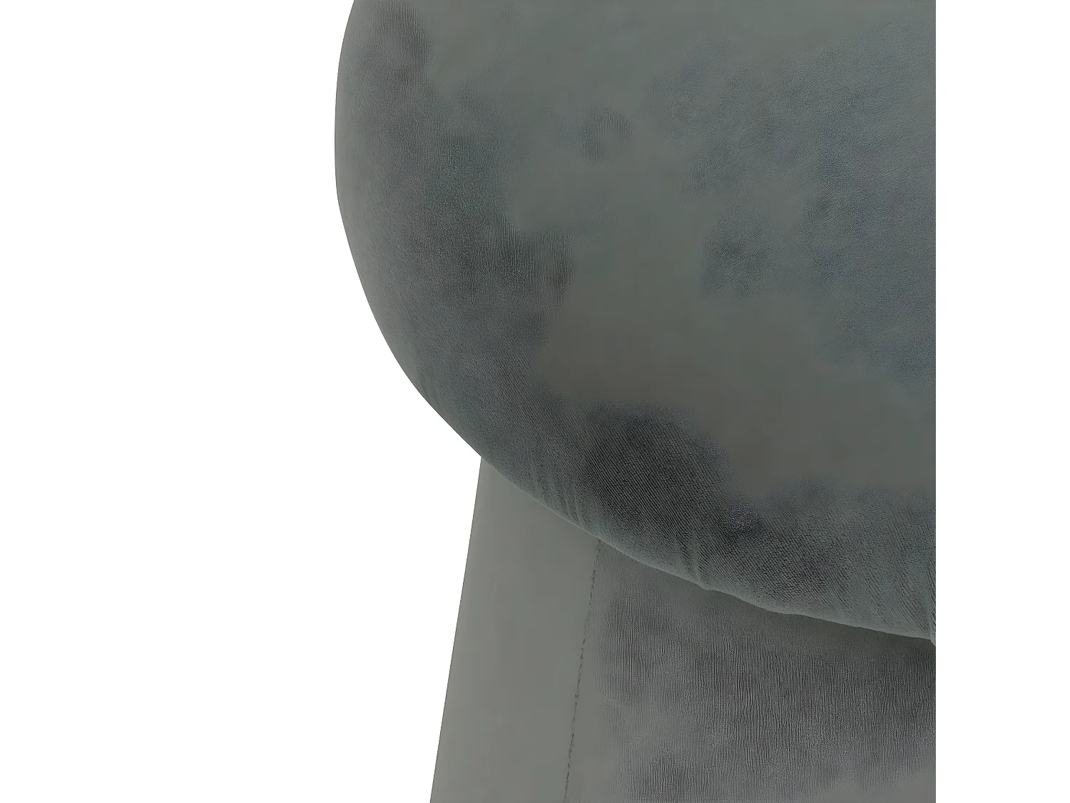 Puf Poliéster gris 40x37x37cm