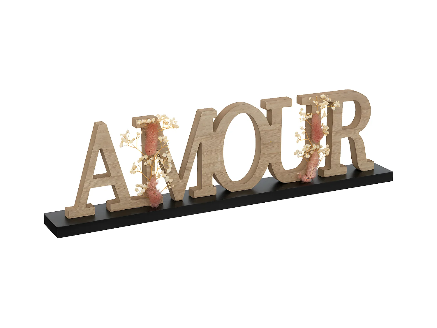Objet déco Mot à poser AMOUR en bois L 50 cm