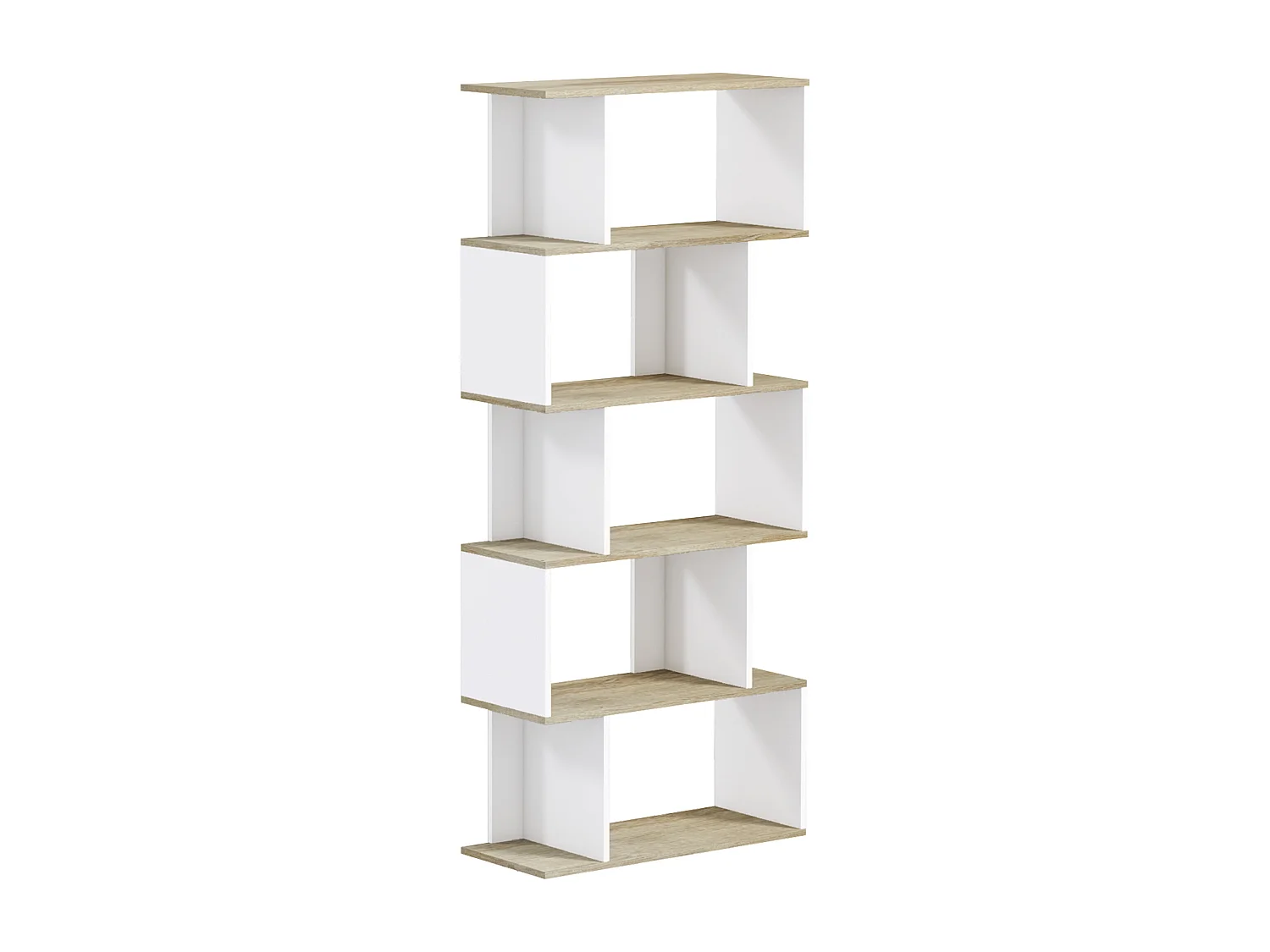 Estantería librería roble 70x29.5x163 cm HOMCOM