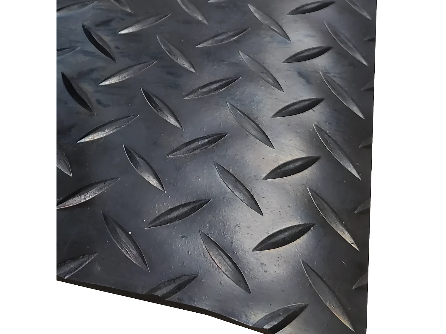 Sol PVC| Composition 100% Caoutchouc| Sol Caoutchouc| Sol Protection| Design Strié Noir| Epaisseur 1MM| Mesure 140X900CM