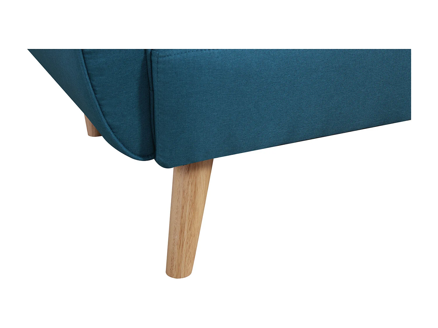 Scandinavische Slaapbank Omvormbaar 3-Zits Eend Blauw MALMO in Fluweel - Comfortabel en Modern