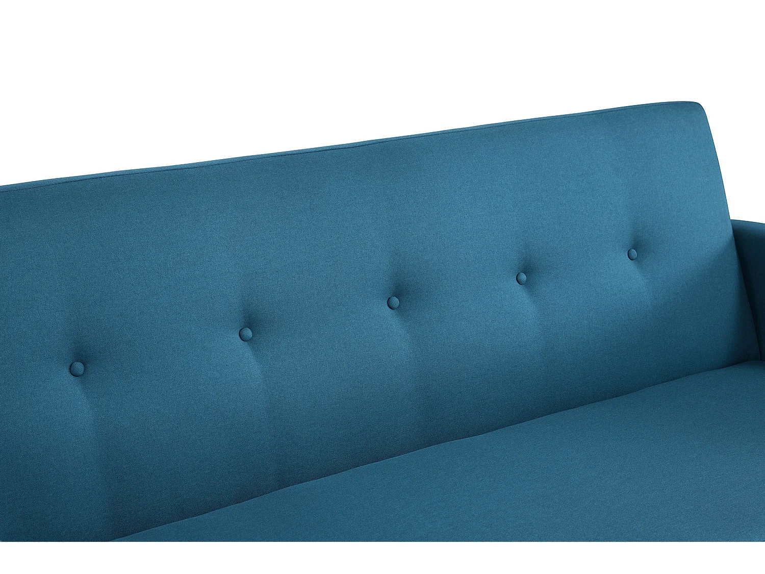 Canapé scandinave convertible 3 places en tissu bleu canard MALMO