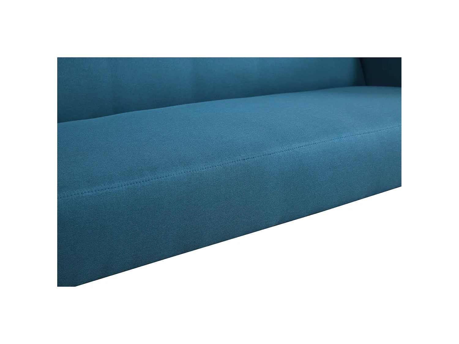 Canapé scandinave convertible 3 places en tissu bleu canard MALMO
