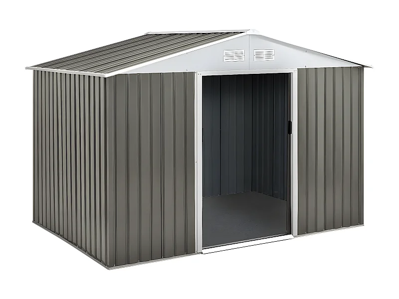 Gerätehaus aus Metall "Dallas" - 4,07 m² - Taupe