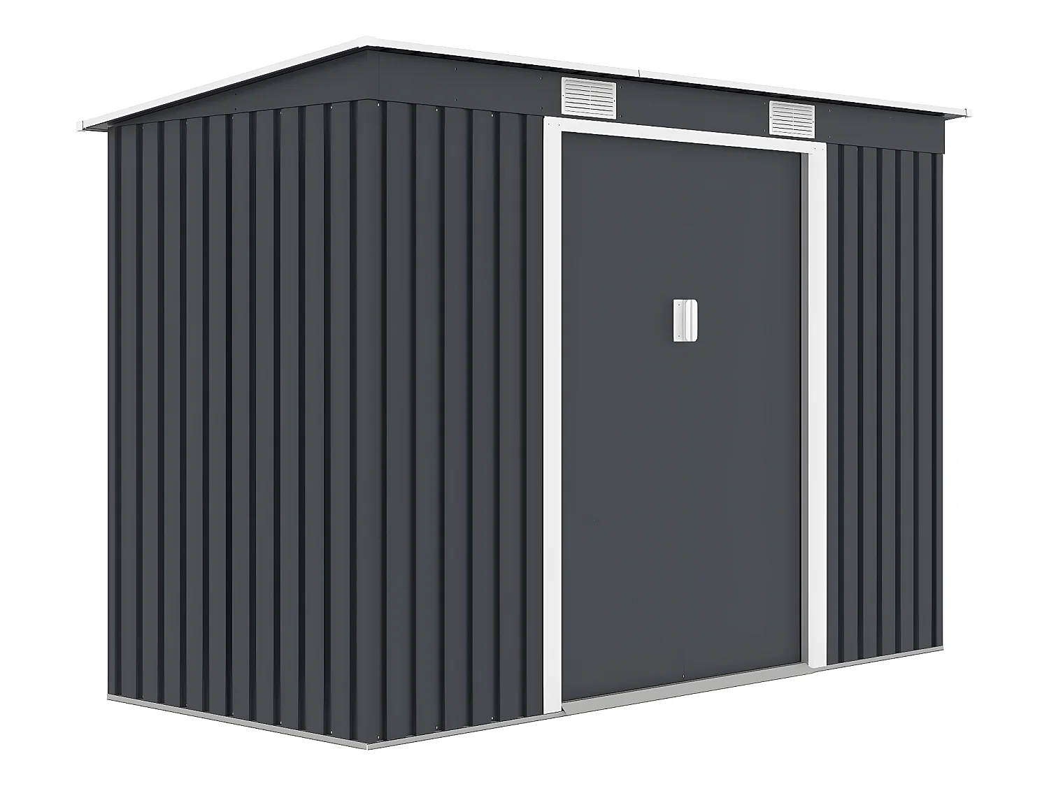Abri de jardin métal monopente "Austin" - 3,14 m2 - Gris