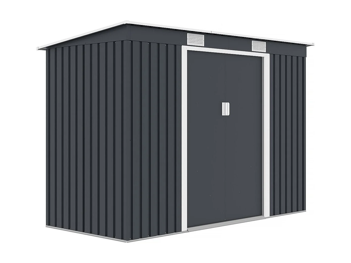 Abri de jardin métal monopente "Austin" - 3,14 m2 - Gris