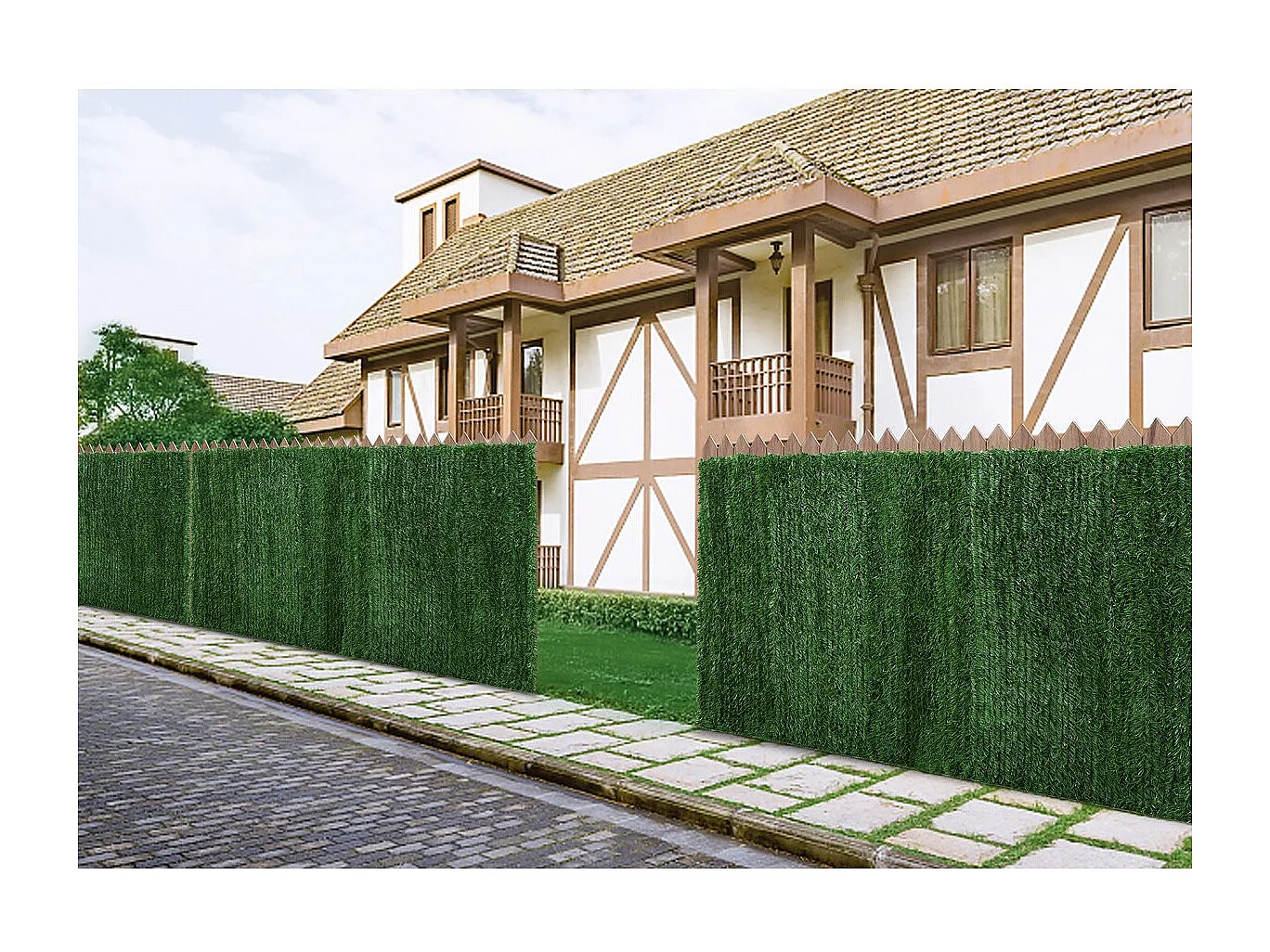 Set di 2 siepi artificiali - 150 x 300 cm