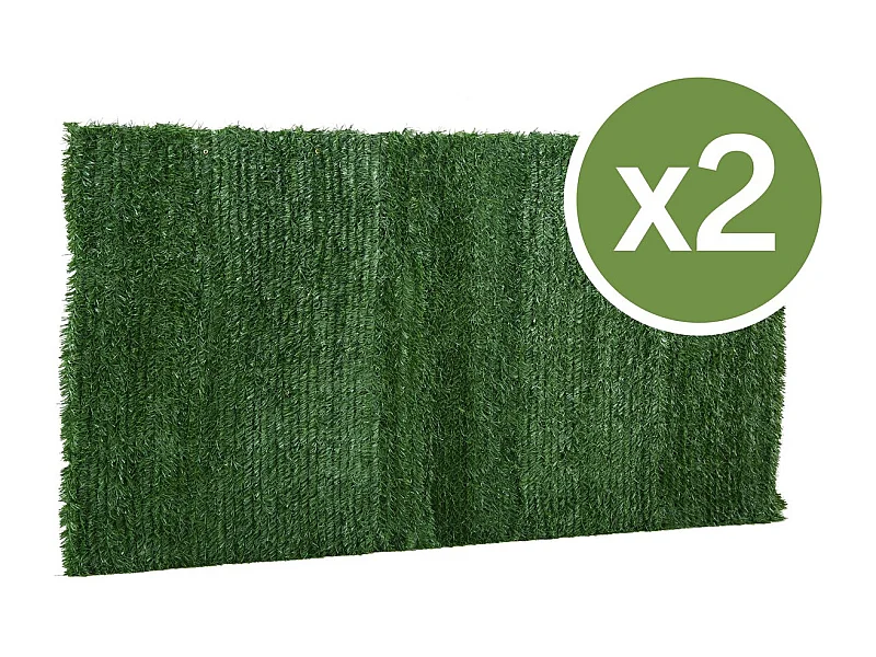 Set di 2 siepi artificiali - 150 x 300 cm
