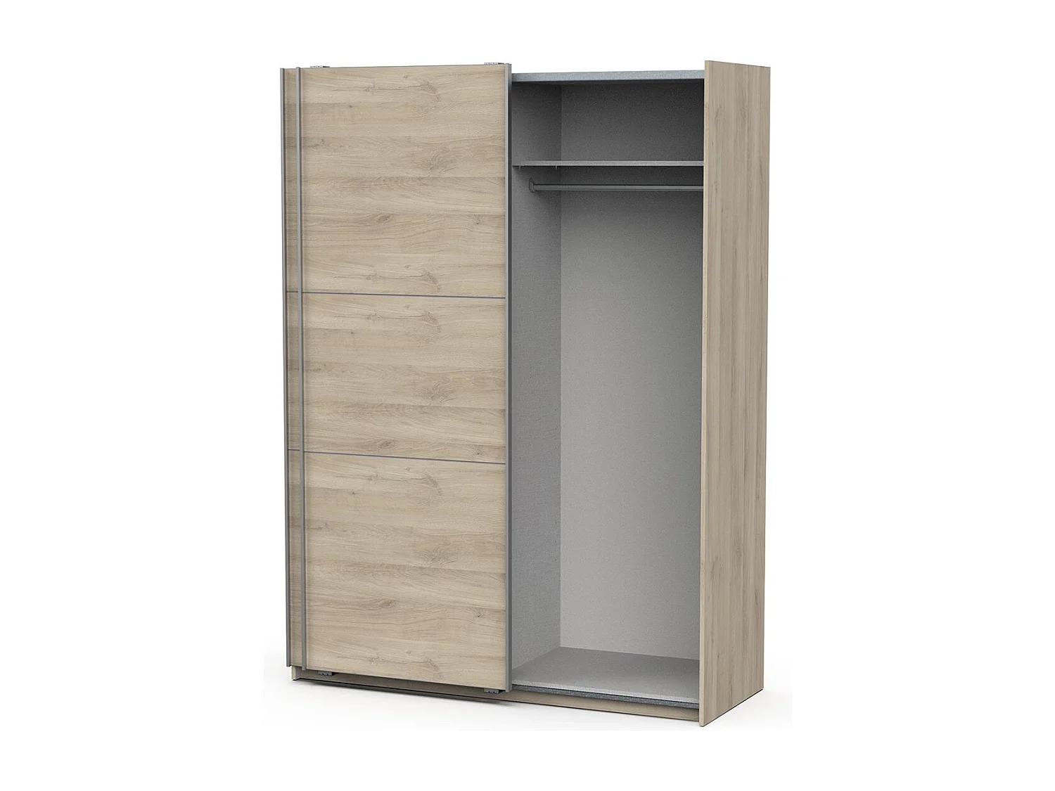 Armoire 2 portes coulissantes Ghost - L148 cm