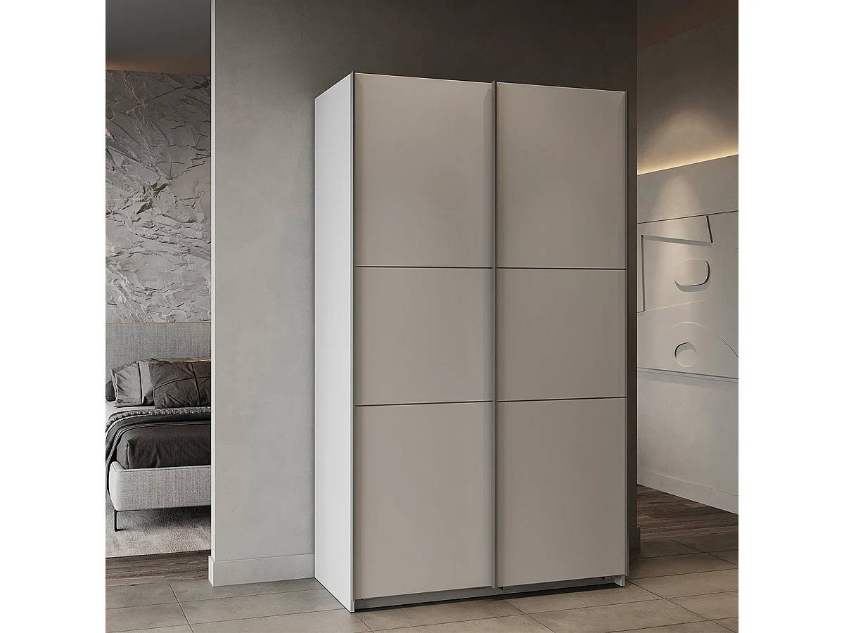 Armoire 2 portes coulissantes Ghost - L116,5 cm