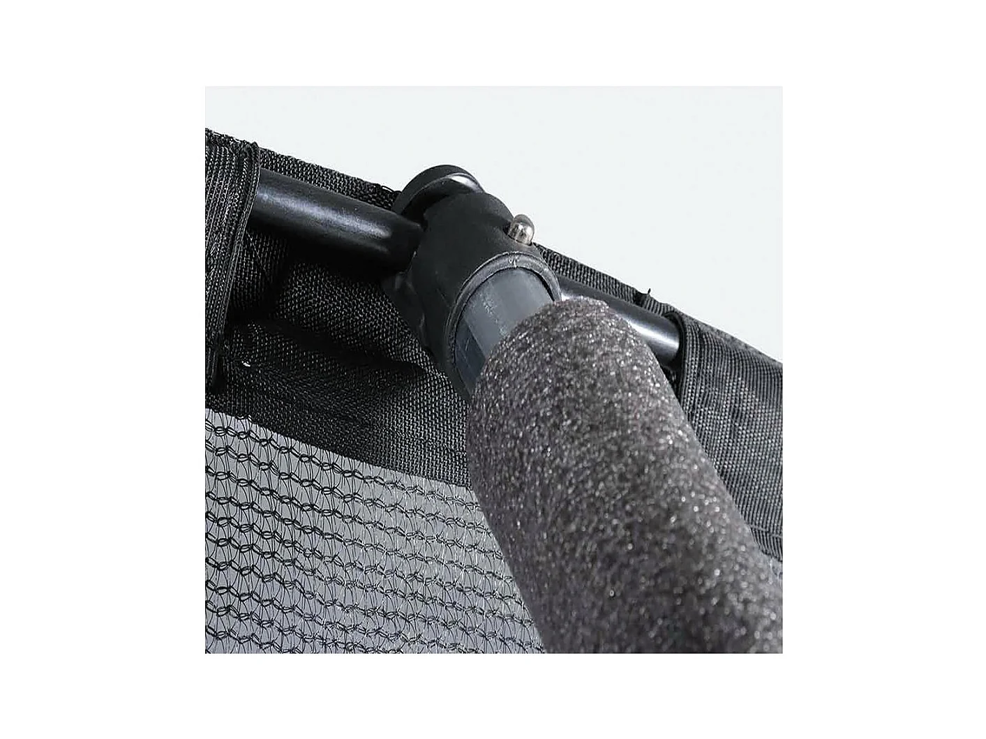 Cama elástica con red interior y canasta de baloncesto "Jumper" Ø4,25 m - Gris