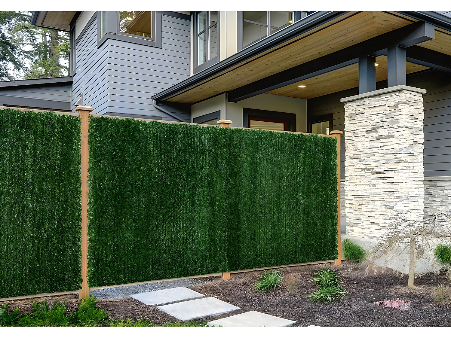 Set van 6 Kunstmatige Hagen voor Balkon en Hekwerk - 150 x 300 cm
