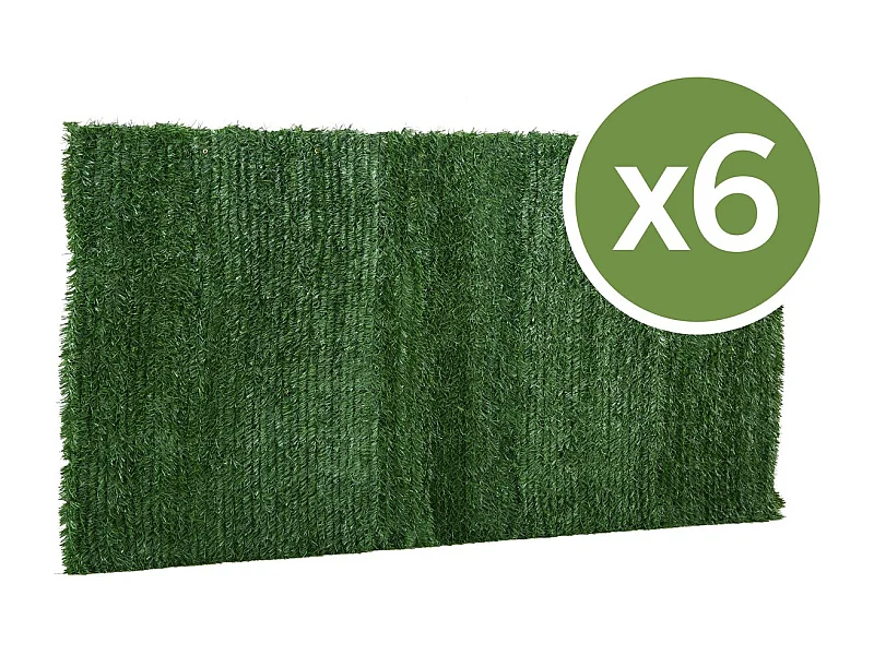 Lot de 6 Haies artificielles - 150 x 300 cm