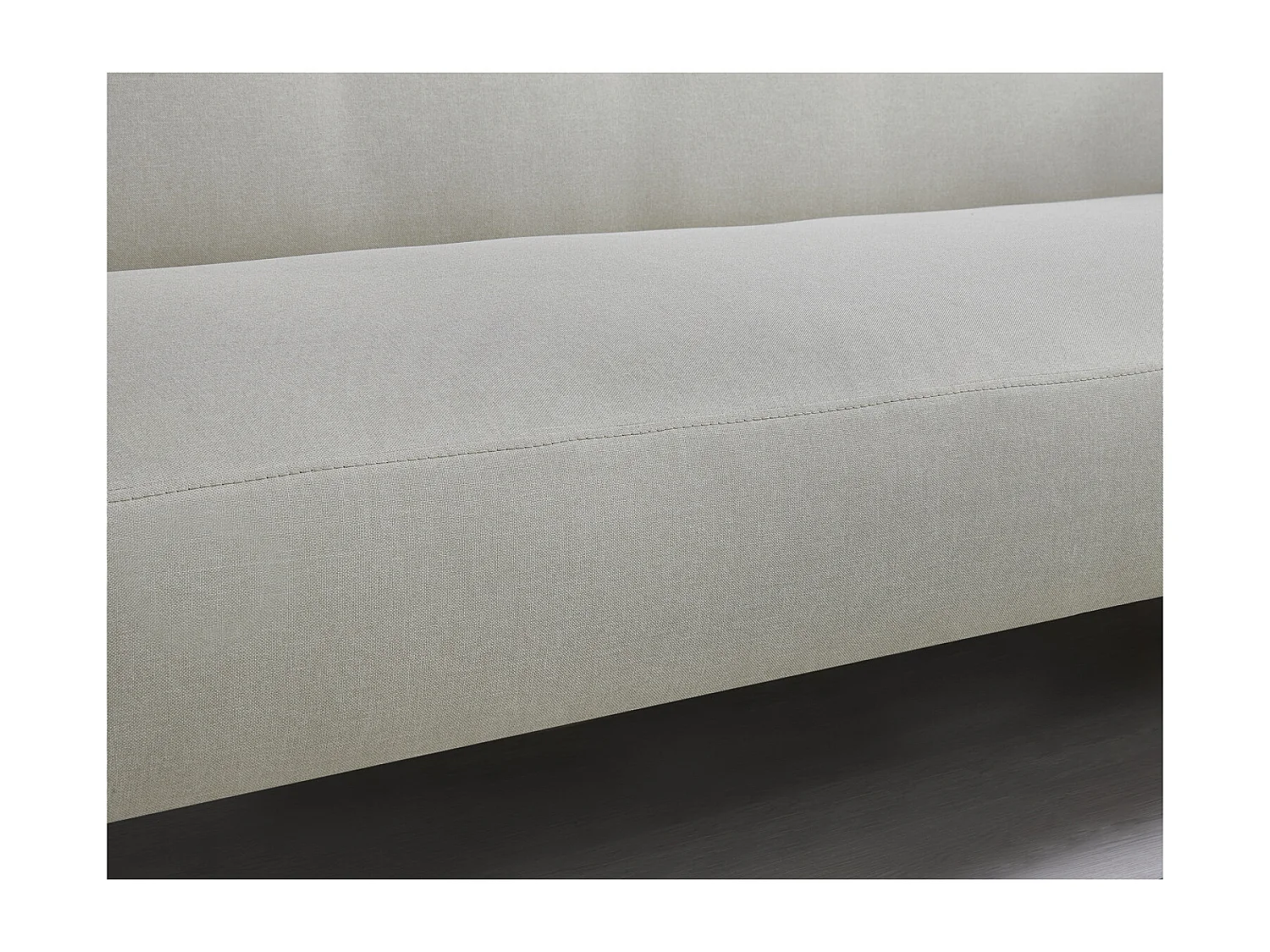 Canapé scandinave convertible 3 places en tissu beige MALMO