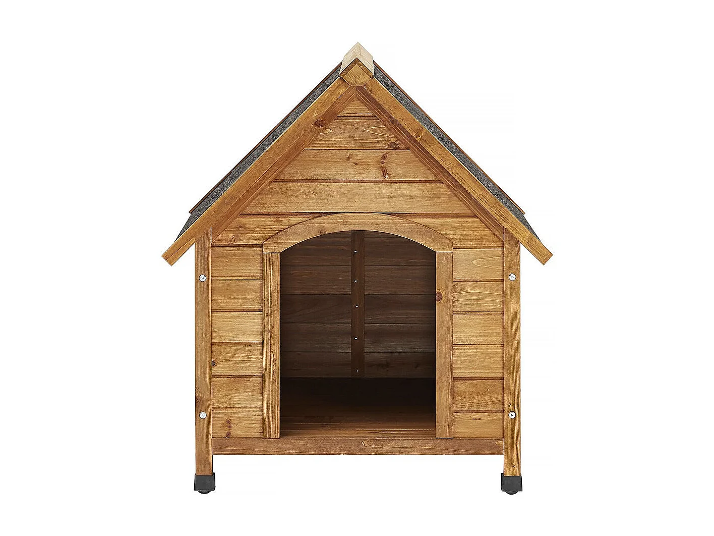 Honden huisje hout "Doggy" - 77 x 82 x 88 cm - Beige - lichtbruin