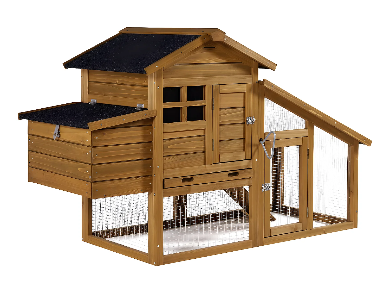 Poulailler "Clochette " avec pondoir en bois - Marron