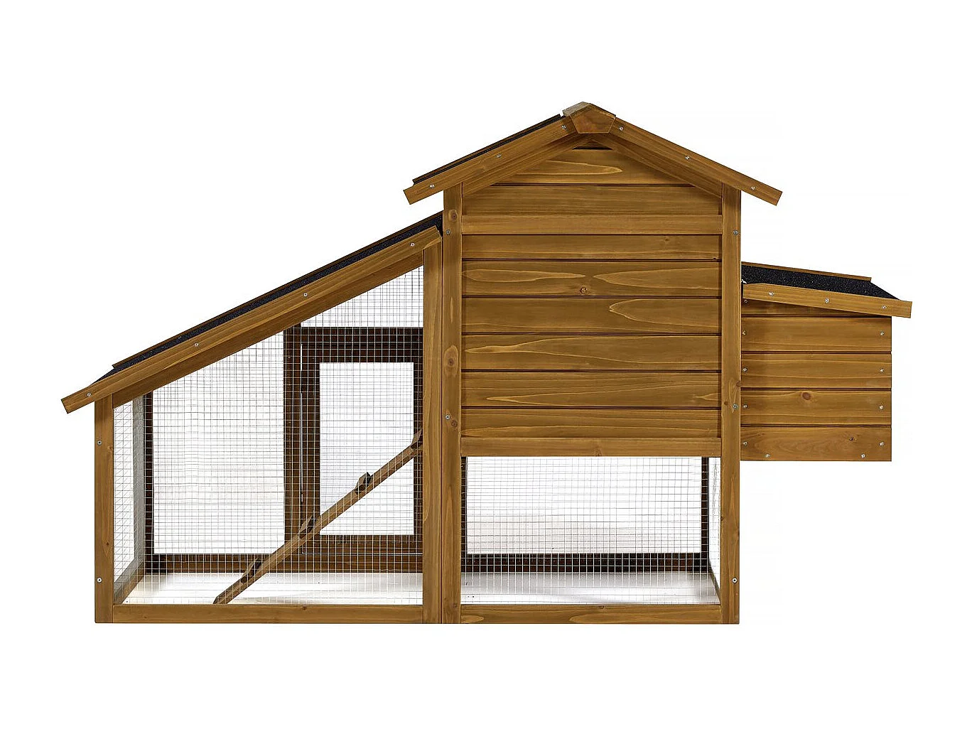 Pollaio "Clochette" con nido in legno - Marrone