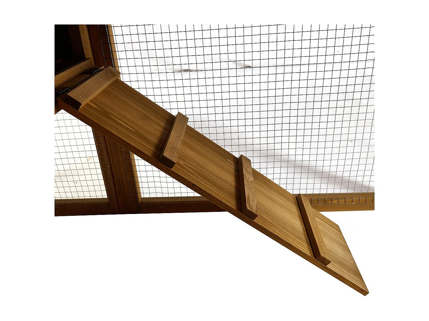 Kippenhok hout met nestkast "Clochette" - Bruin - kastanjebruin