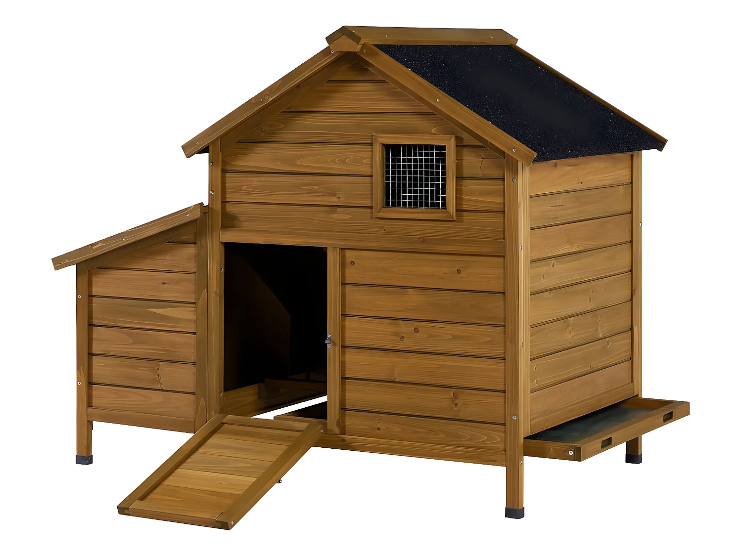 Poulailler en bois "Cocotte" avec pondoir - Marron