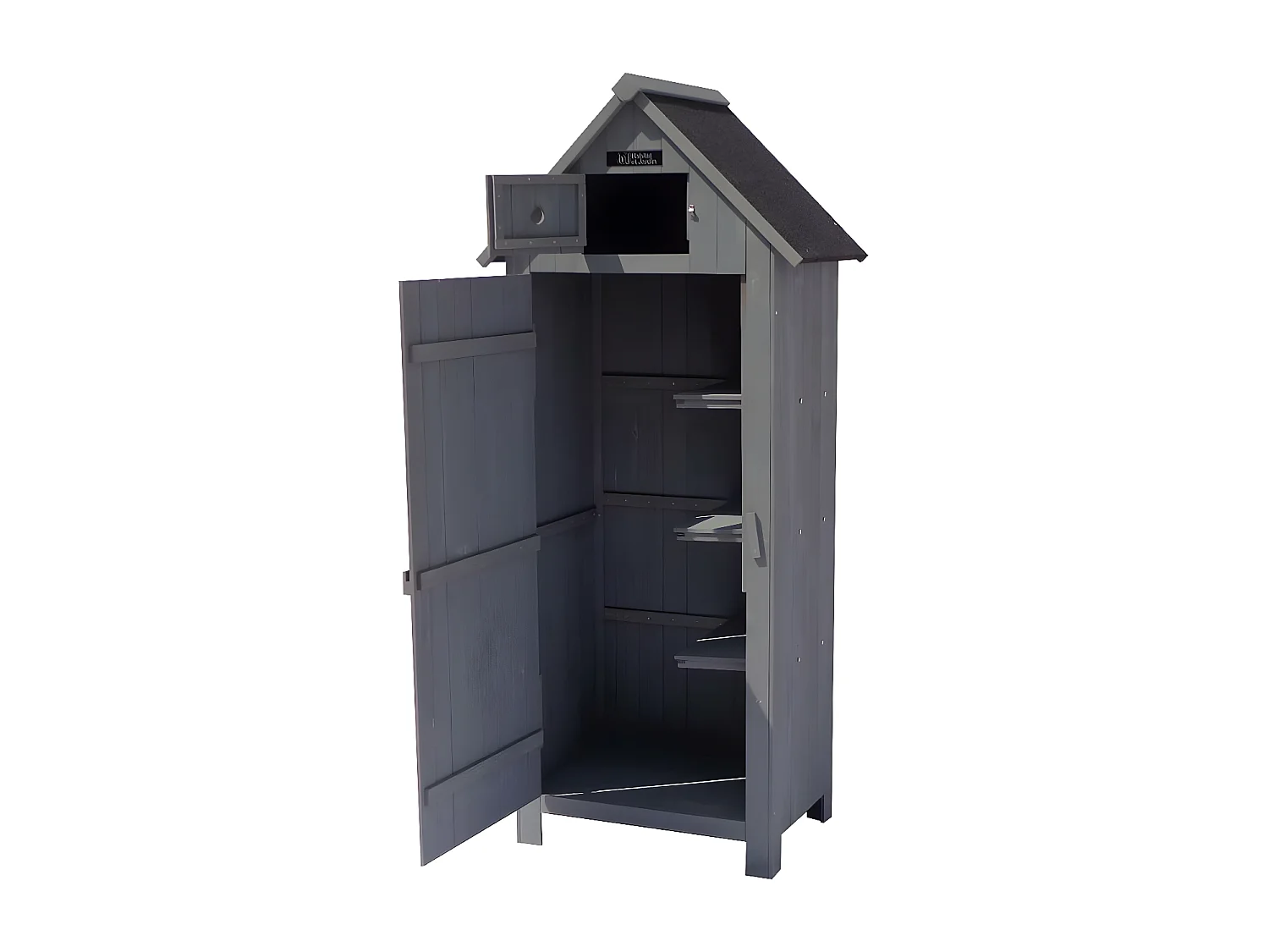 Szafka ogrodowa "Cabanon" - 77 x 54,5 x 179 cm - Antracyt