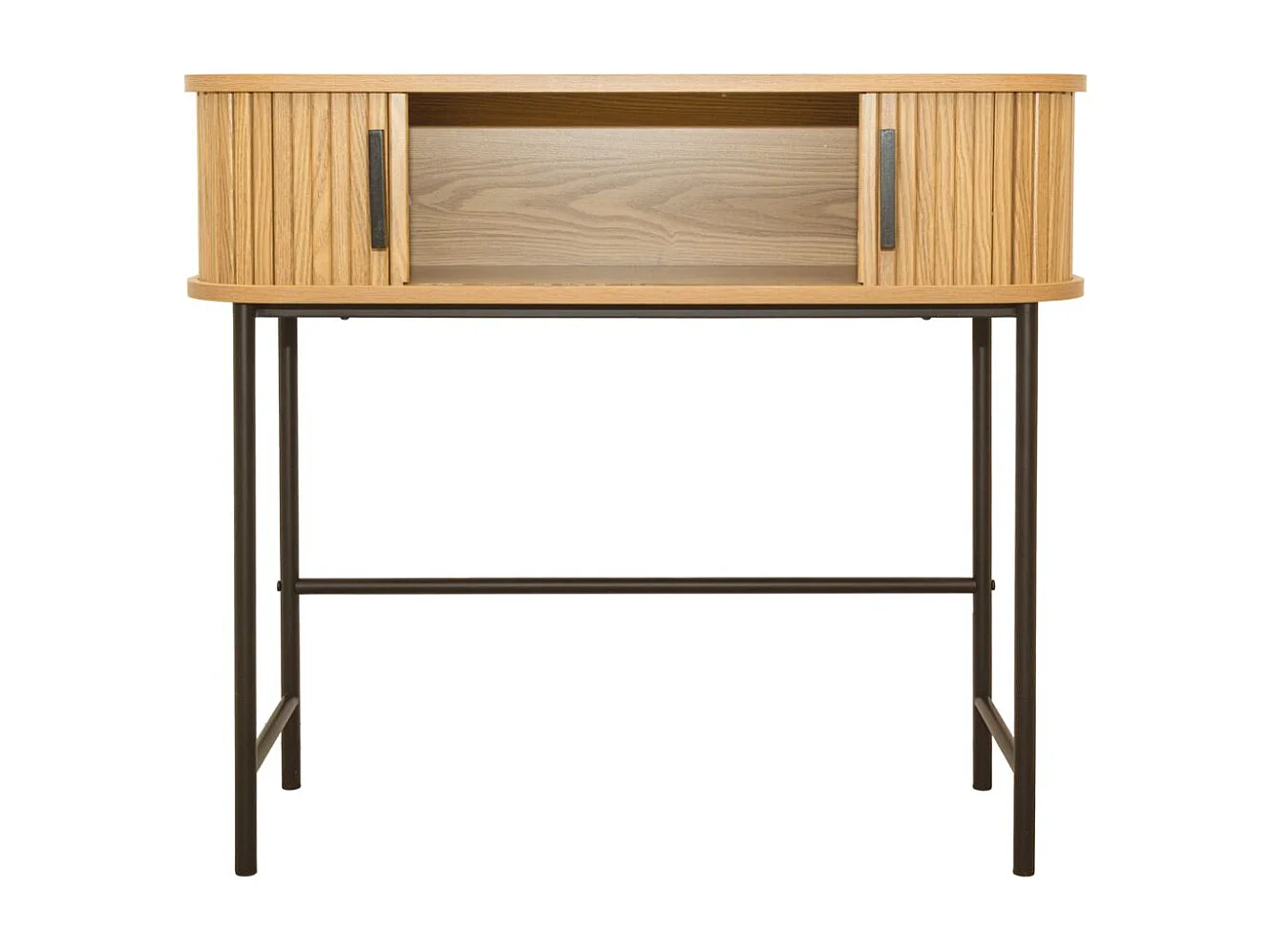 Console en bois et métal à lamelles Kyoto