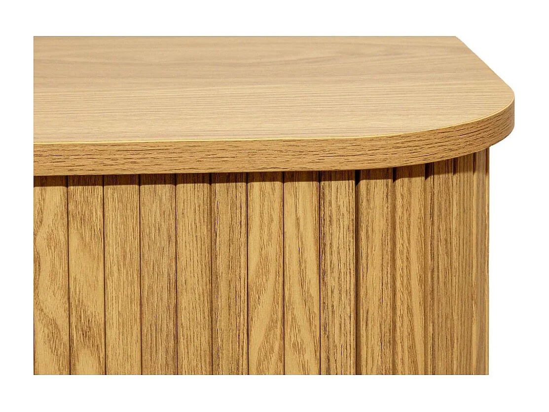 Console en bois et métal à lamelles Kyoto