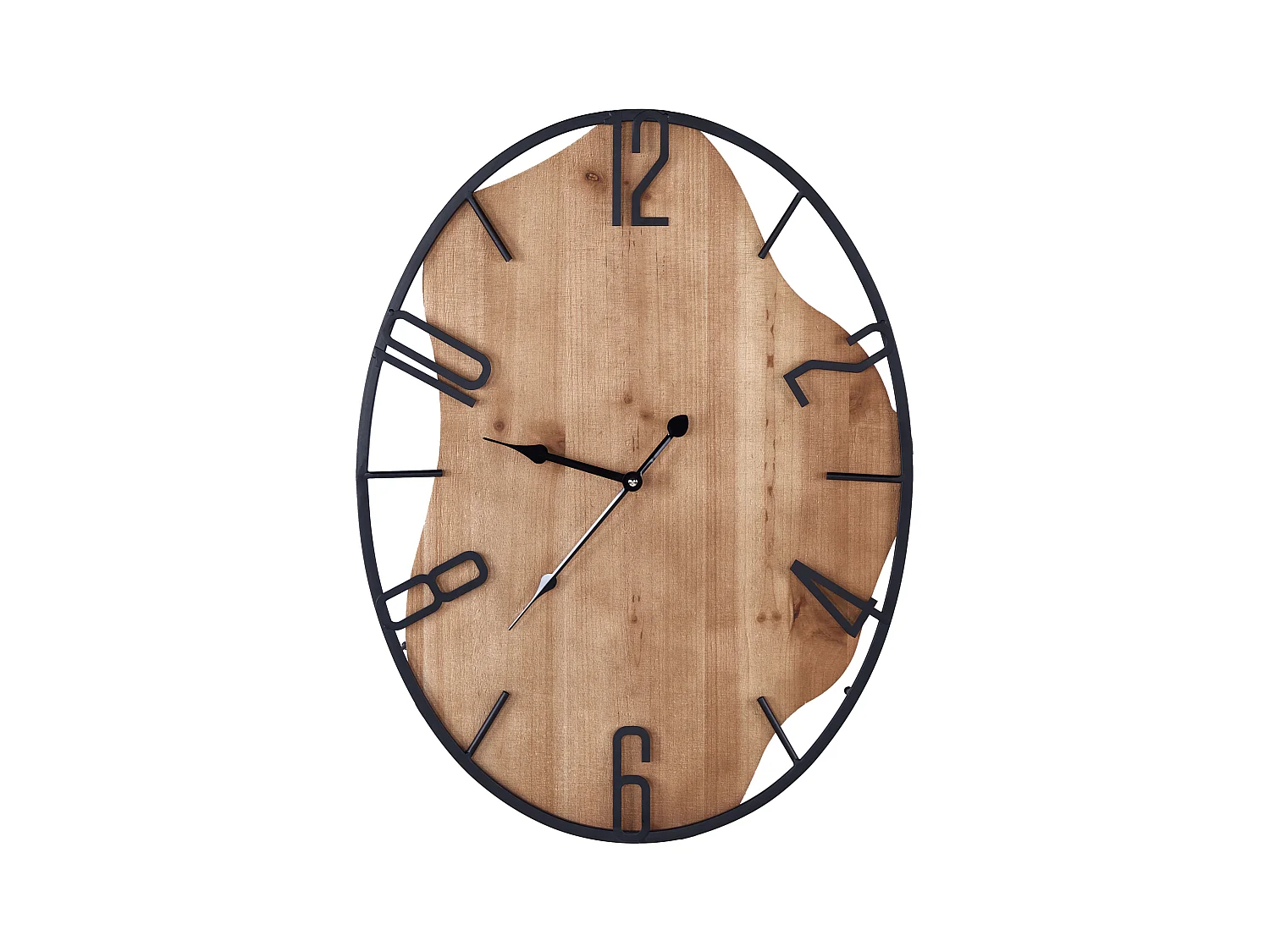 Horloge murale MEYNES 46 cm Métal Noir