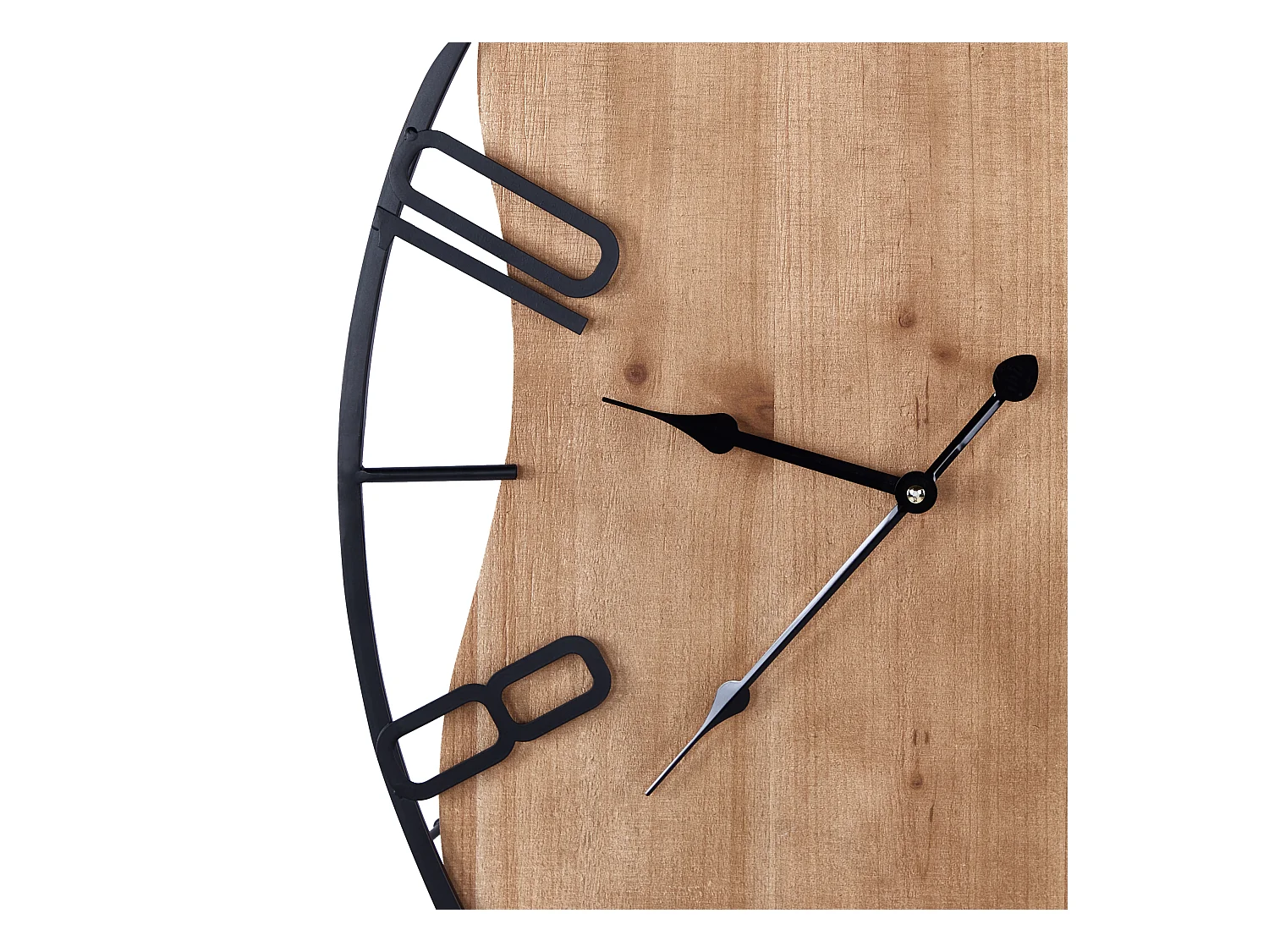 Horloge murale MEYNES 46 cm Métal Noir