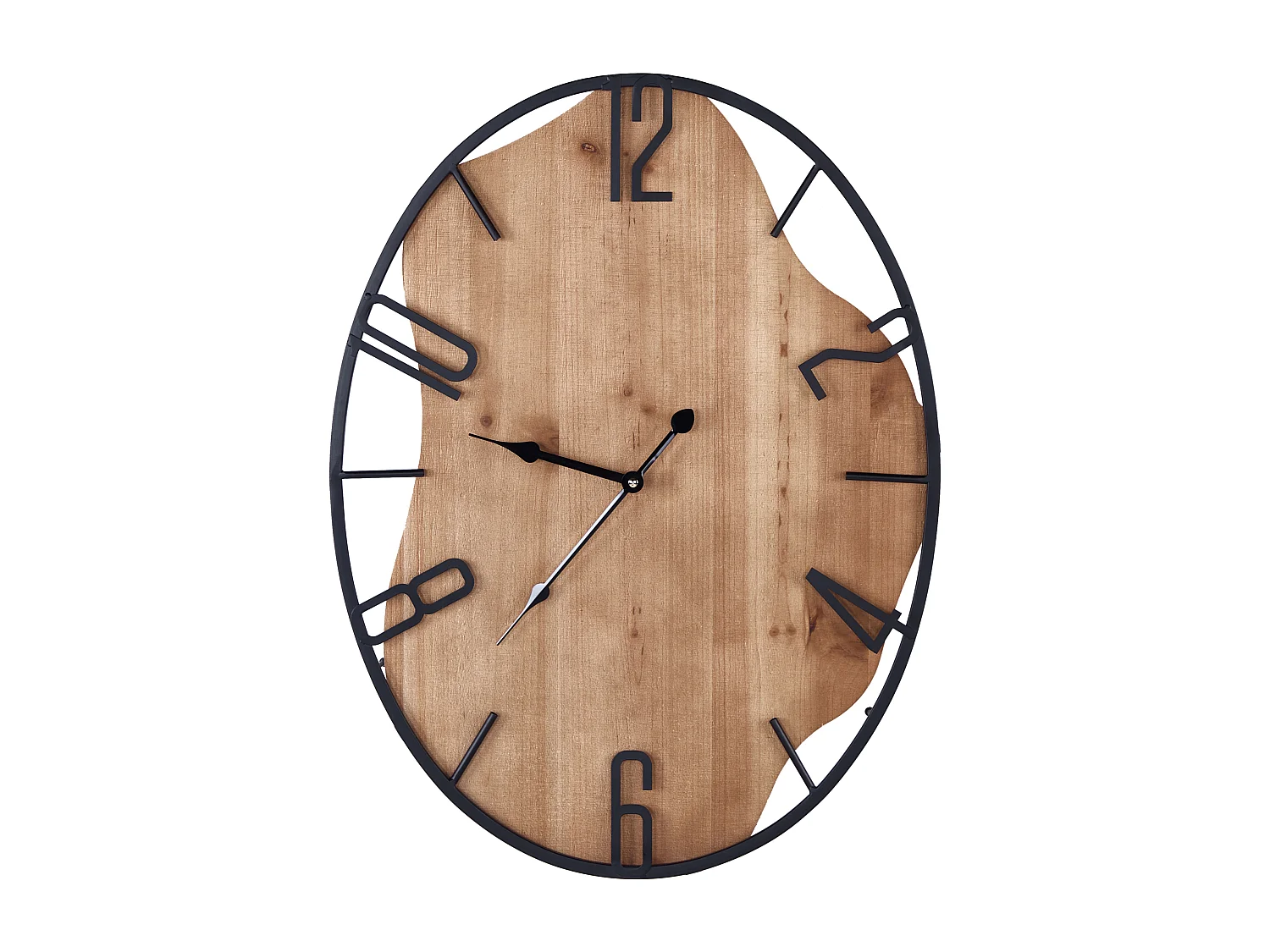 Horloge murale MEYNES 46 cm Métal Noir