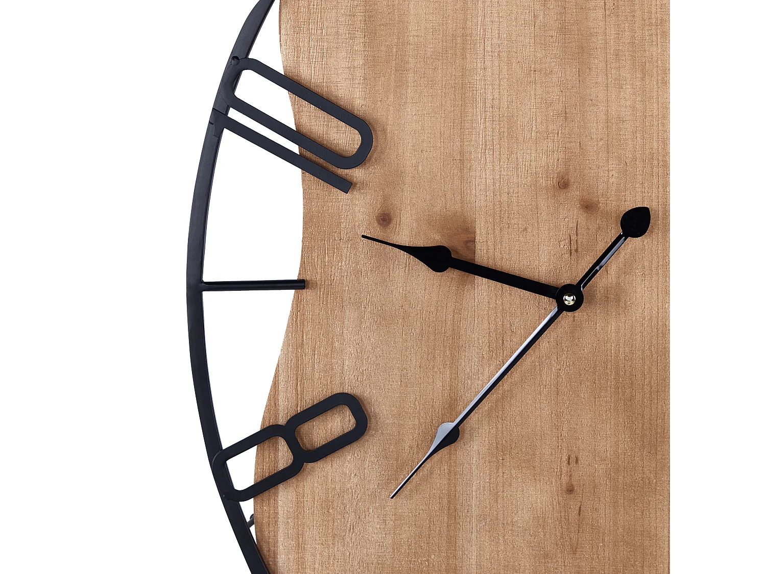 Horloge murale MEYNES 46 cm Métal Noir