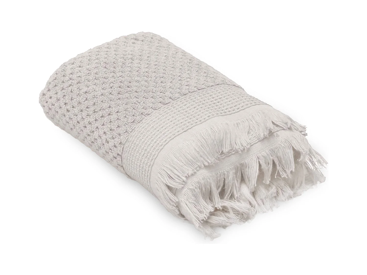 Serviette de toilette 50x90 cm TETHYS micro-coton blanc Perle