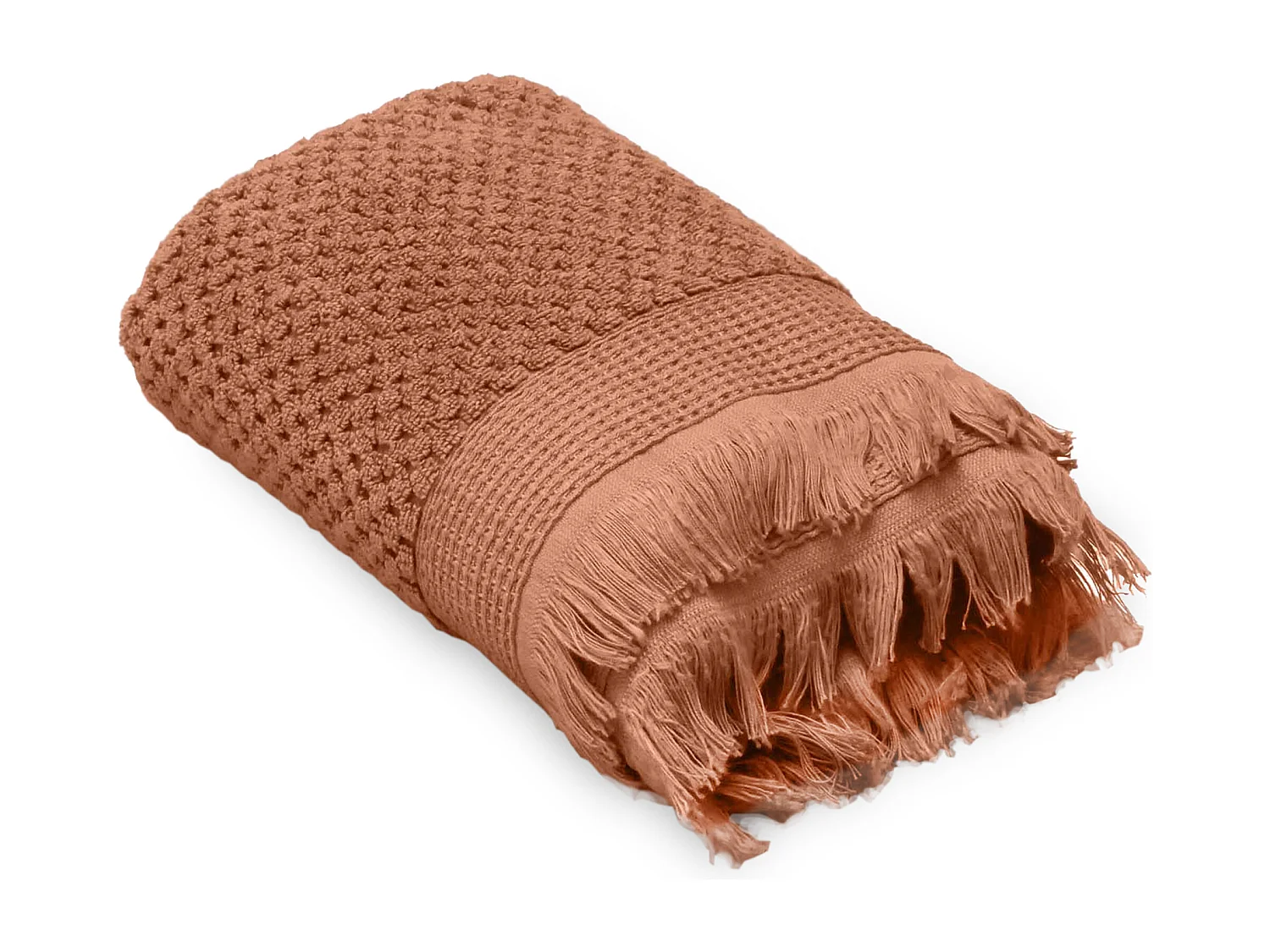 Drap de bain 95x140 cm TETHYS micro-coton orange Terre