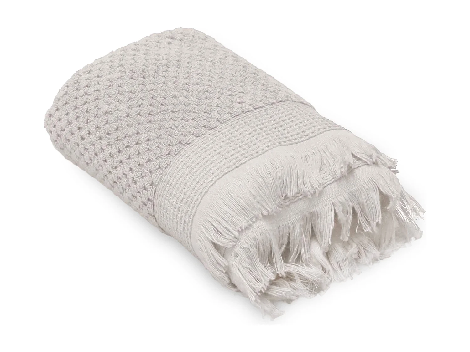 Drap de bain 95x140 cm TETHYS micro-coton blanc Perle