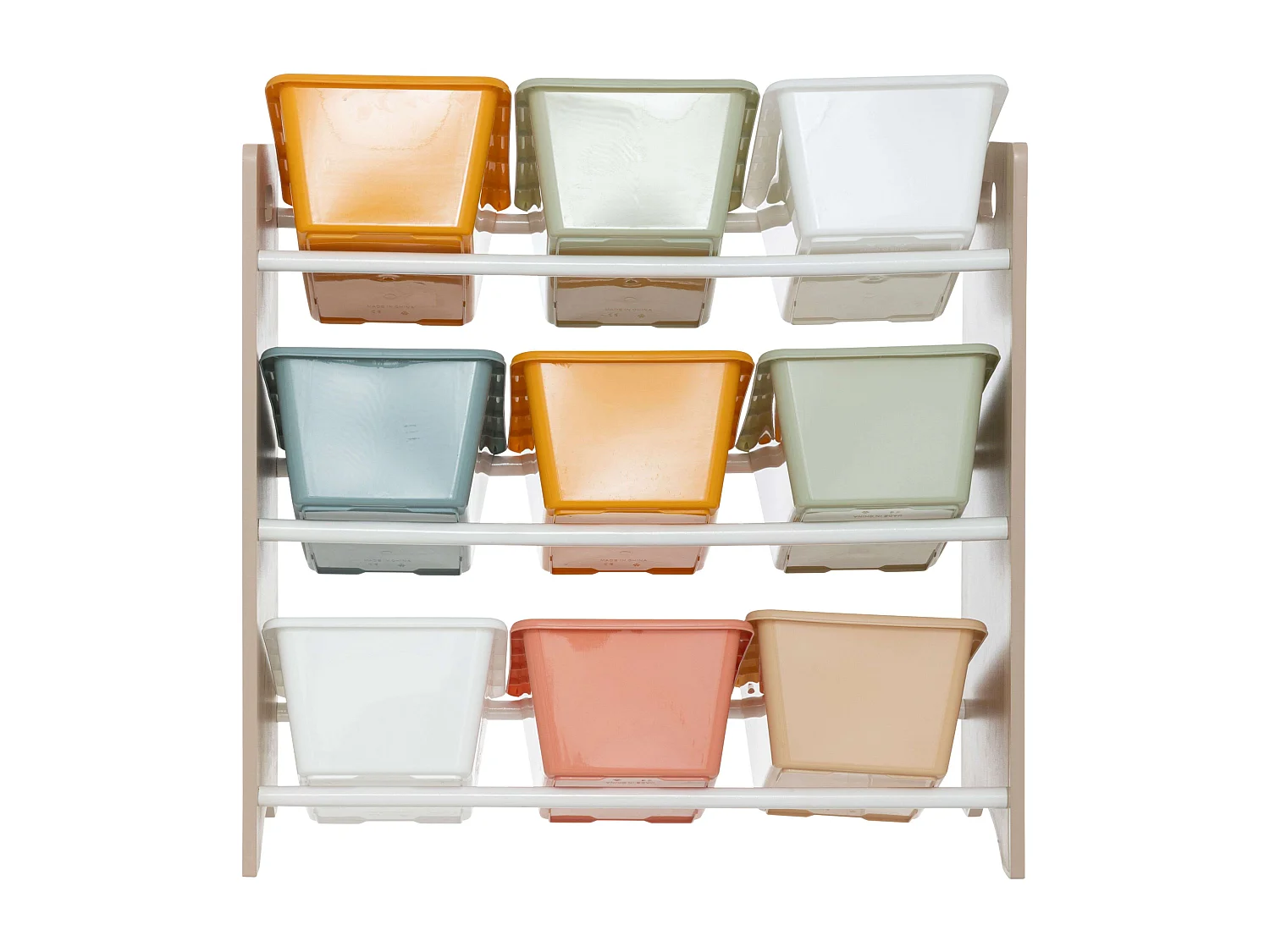 Meuble de Rangement 9 Bacs "Play" 64cm Multicolore