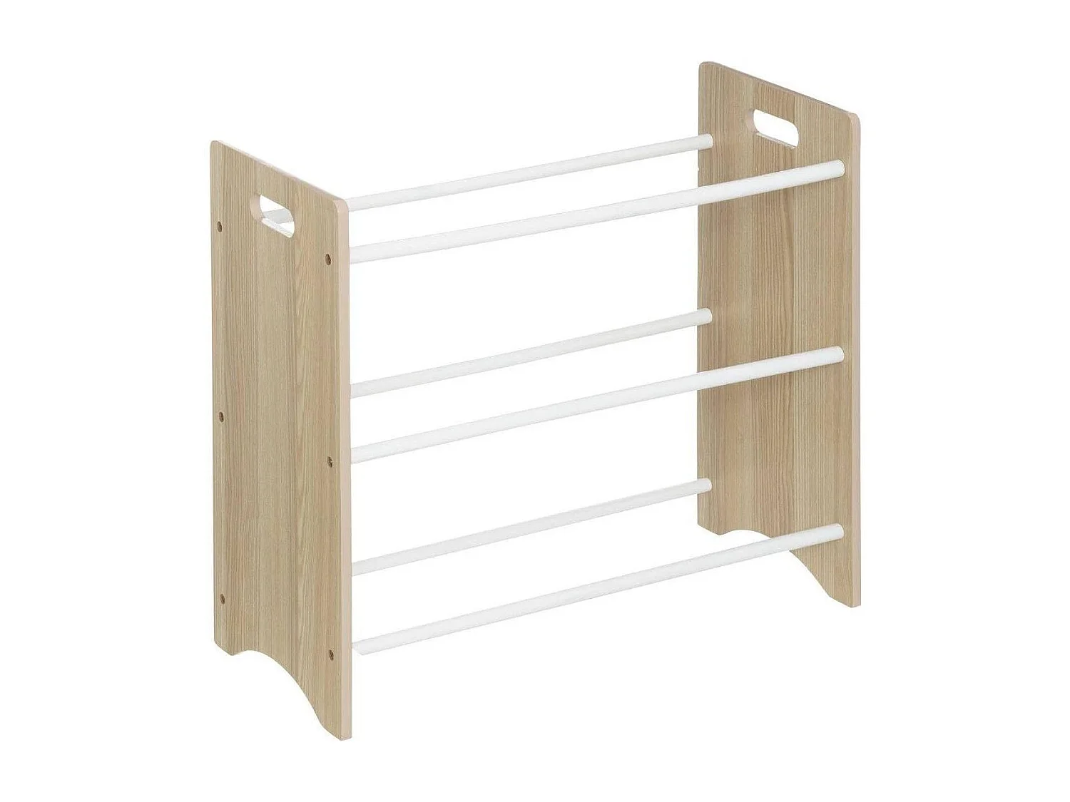 Prateleira Infantil Play 9 Bandejas Carvalho Branco 60x66x30 cm